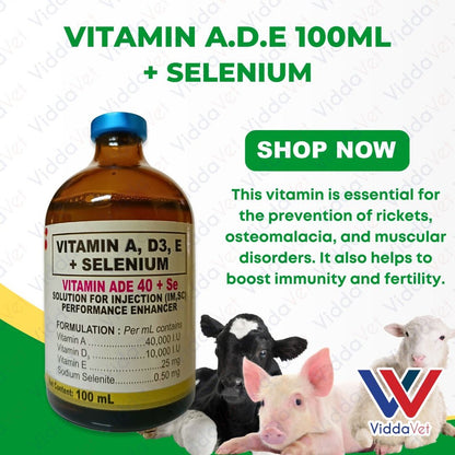 Nutrivet ADE + Selenium 100ml for Pets Vitamin Supplement for Better Health for Animals