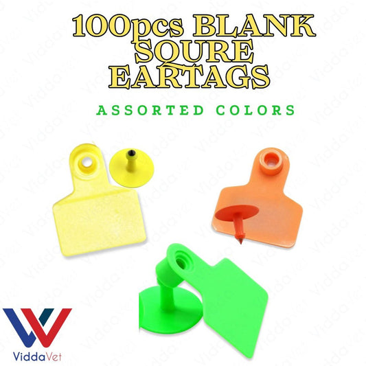 100pcs Blank Square Medium Eartags