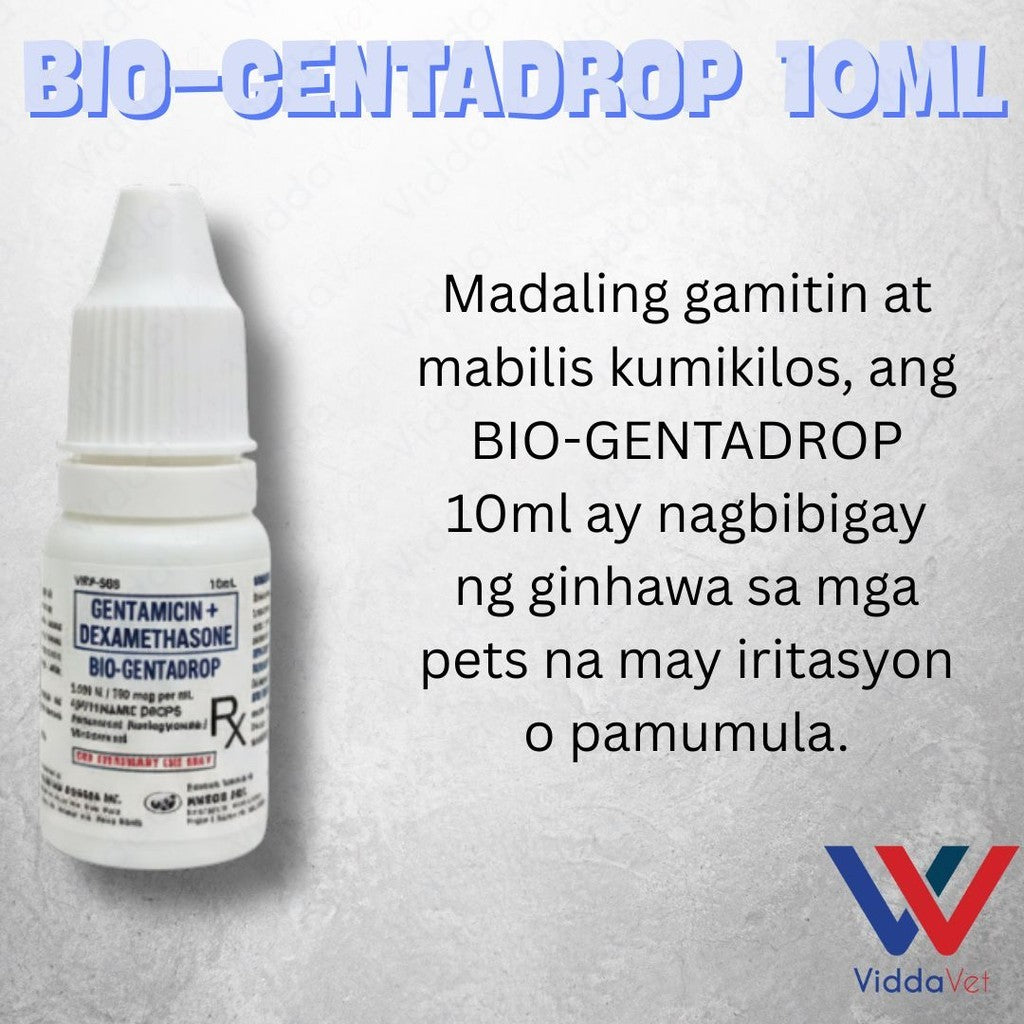 Bio Gentadrop 10ml Ear Cleaner and Eye Relief for Pets