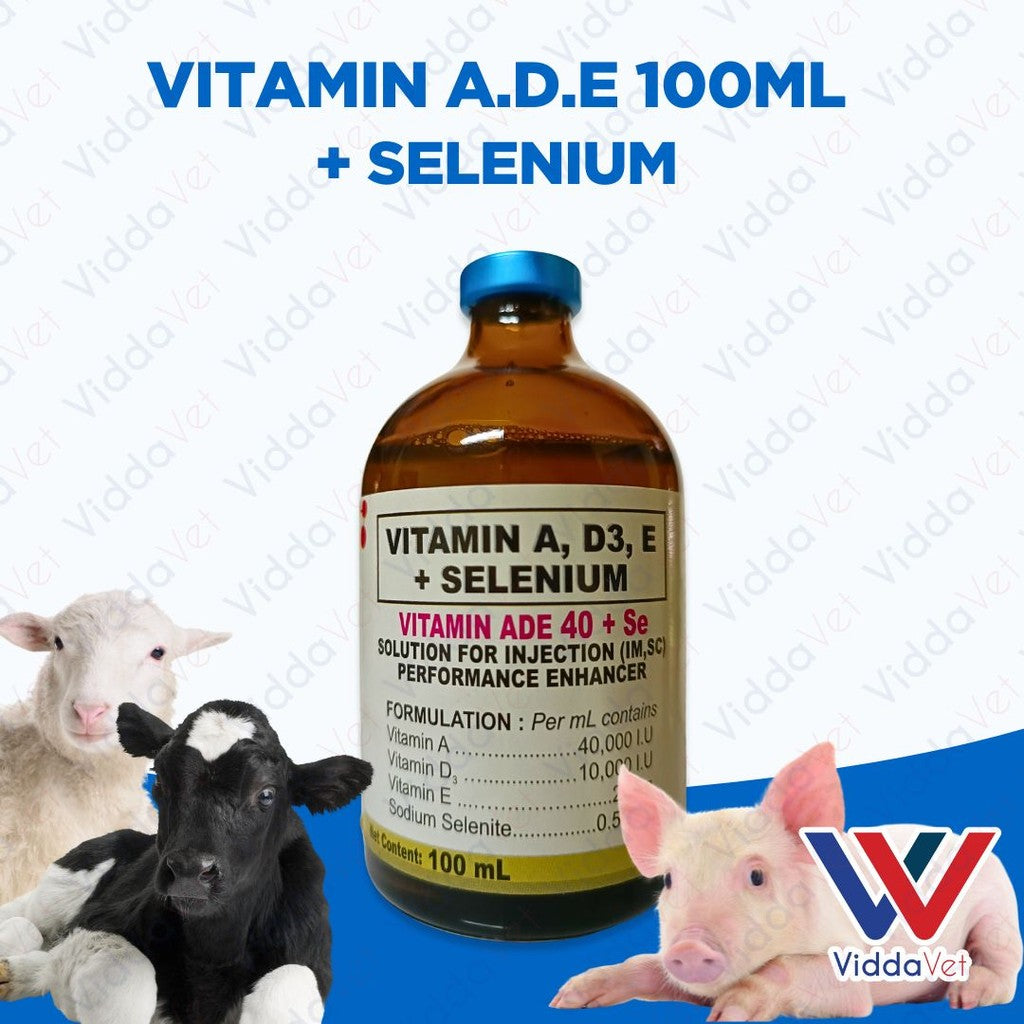 Nutrivet ADE + Selenium 100ml for Pets Vitamin Supplement for Better Health for Animals
