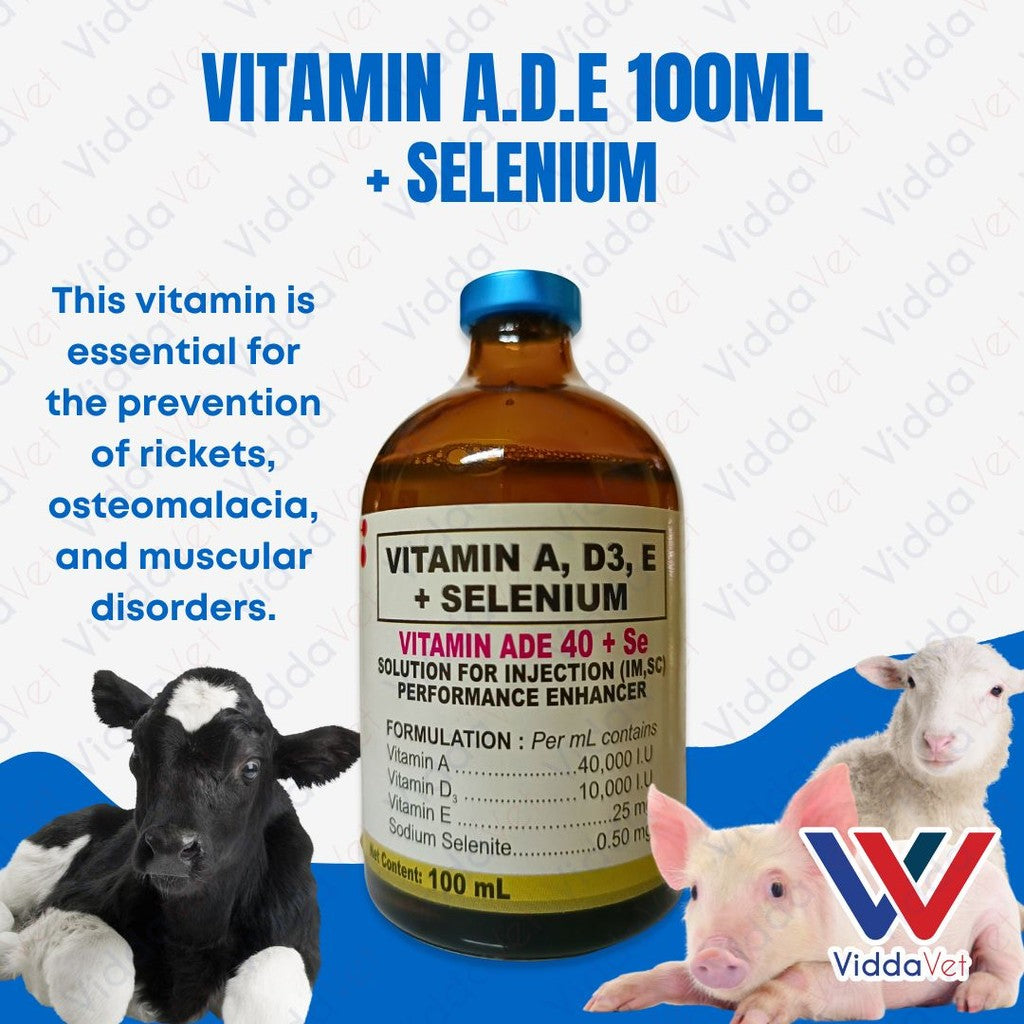 Nutrivet ADE + Selenium 100ml for Pets Vitamin Supplement for Better Health for Animals
